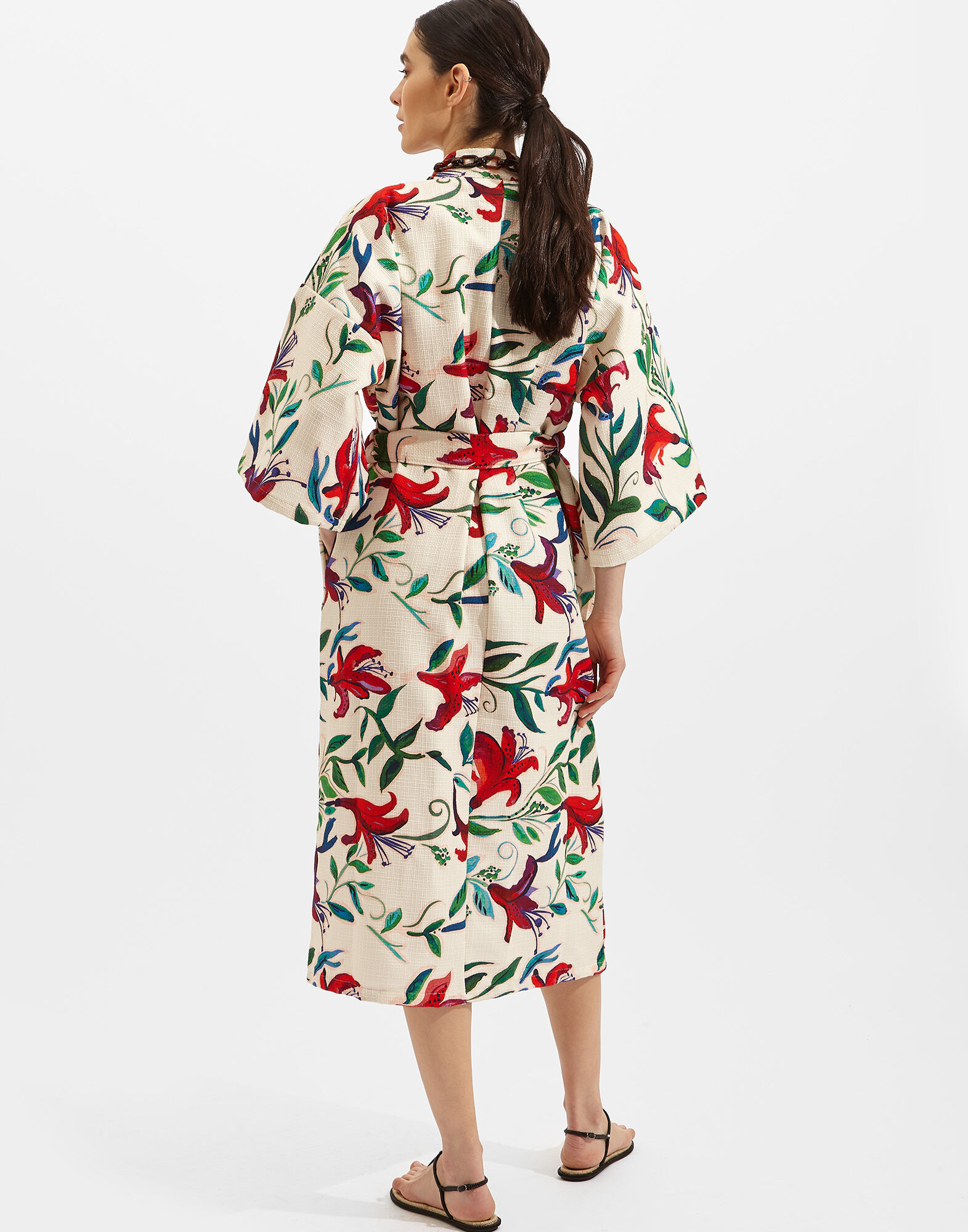 Robe La DoubleJ: White Lily Robe La DoubleJ: White Lily JAC0035COT024