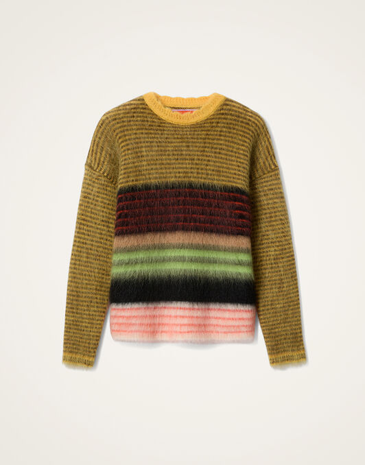 Brera Sweater La DoubleJ: Multicolor Yellow Brera Sweater La DoubleJ: Multicolor Yellow PUL0320KNI181