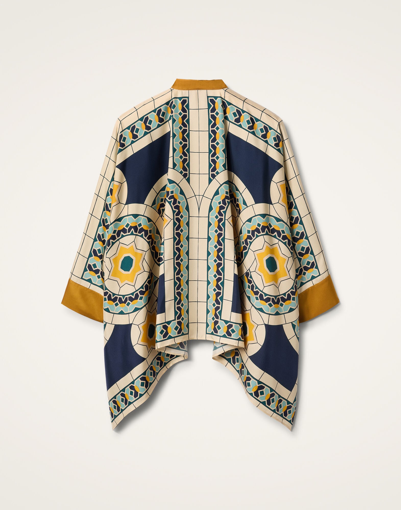 Foulard Shirt La DoubleJ: Mudejar Placée Blue Foulard Shirt La DoubleJ: Mudejar Placée Blue SHI0167LAC008