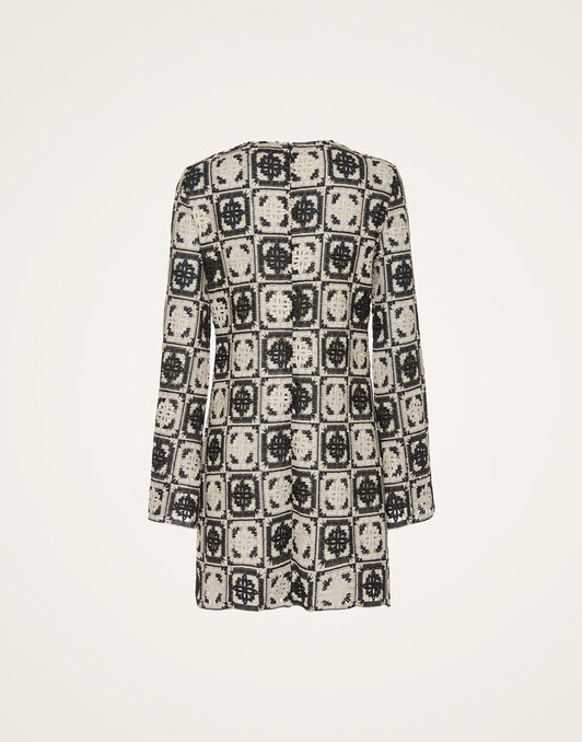 Mini Supreme Swing Dress La DoubleJ: Mini Tiles Black DRE0652JCQ077