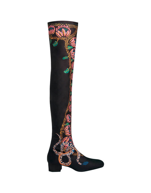 Stretch Boots La DoubleJ: Eve Black Stretch Boots La DoubleJ: Eve Black SHO0108LYC005