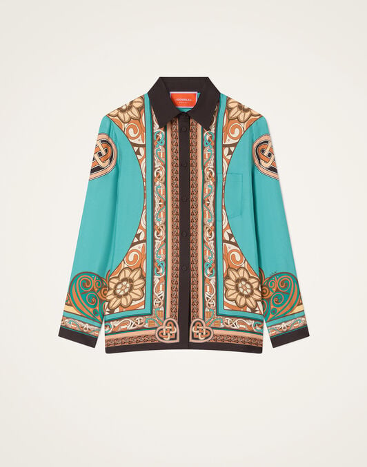 Boy Shirt La DoubleJ: Kells Placée Blue Petrol Boy Shirt La DoubleJ: Kells Placée Blue Petrol SHI0040SIL026