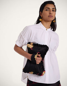 Hand Pochette La DoubleJ: Derby Black BAG0059JCQ108