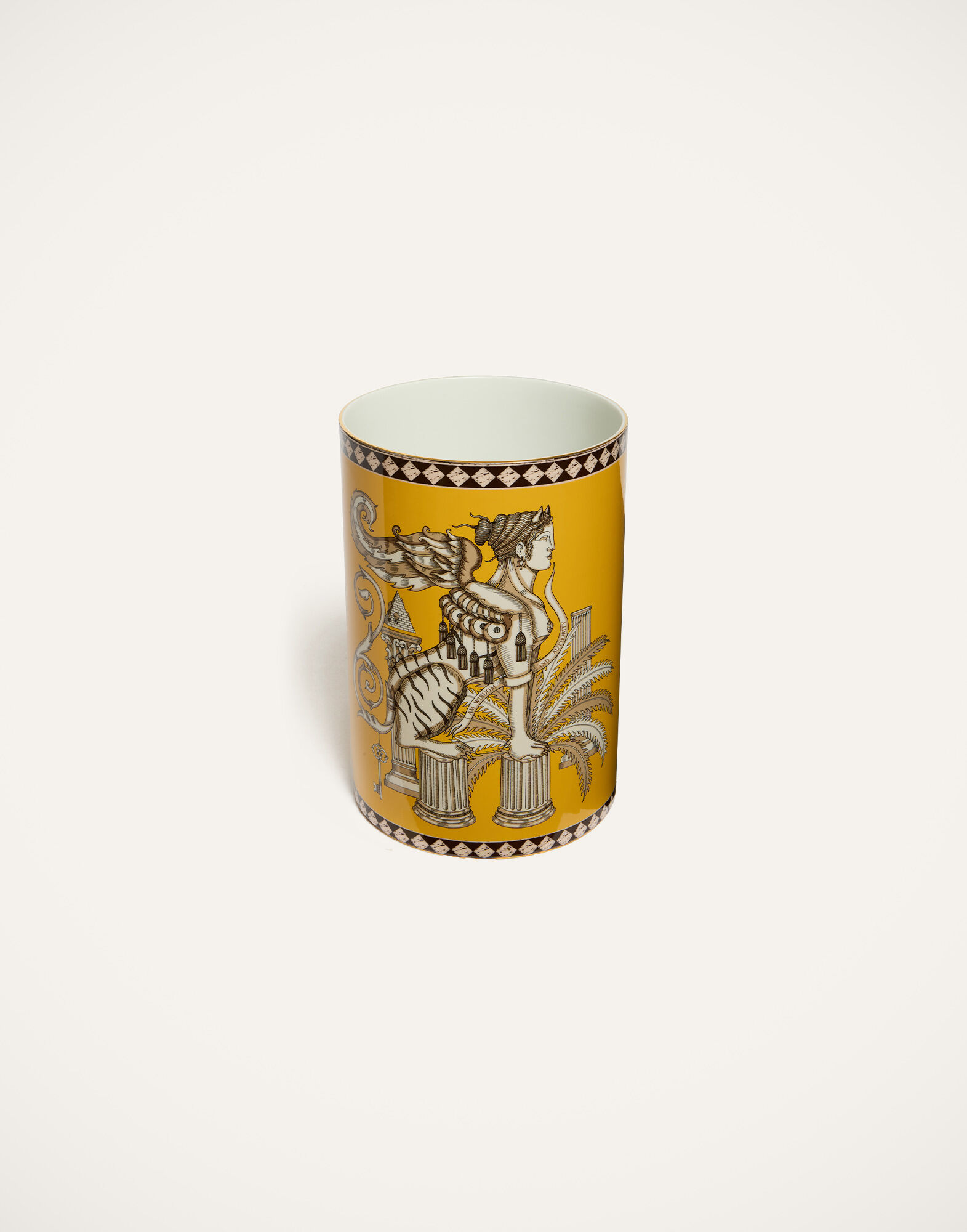 Pillar Vase La DoubleJ: The Sphynx Saffron Pillar Vase La DoubleJ: The Sphynx Saffron VAS0023CER001