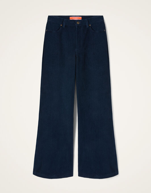 The Flare Pants La DoubleJ: Solid Navy TRO0140VEL020
