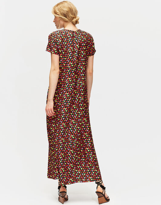 Swing Dress La DoubleJ: Ping Pong Multicolor Swing Dress LaDoubleJ: Ping Pong Multicolor DRE0001SIL001