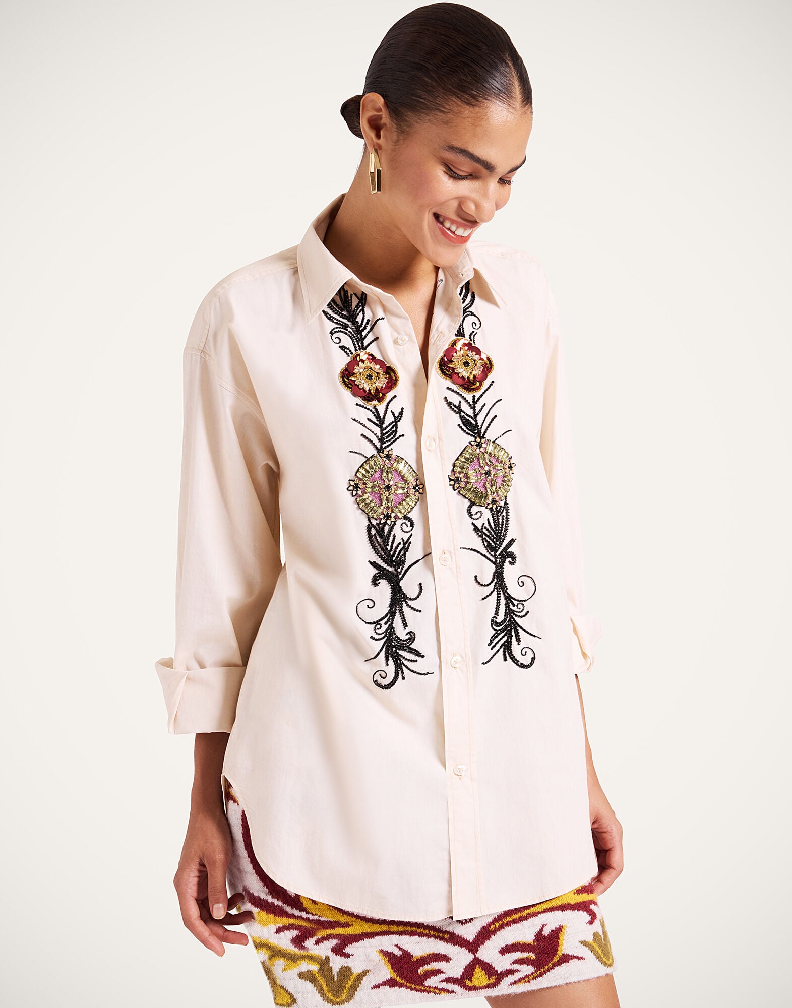 Better Than Your Boyfriend's Shirt La DoubleJ: Solid Pale Pink SHI0148COT082