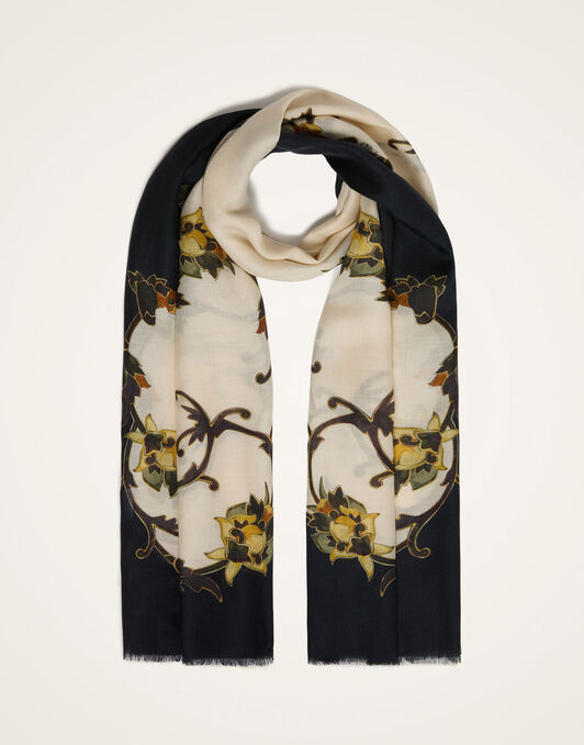 Scarf La DoubleJ: Buttercup Placée Black SCA0097MOS001