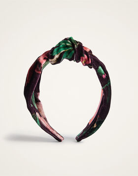 Love Knot Headband La DoubleJ: Zooflora Burgundy HEB0015VEL018