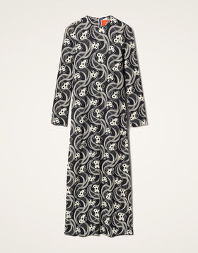 Long Sleeve Swing Dress La DoubleJ: Aperol Black & White DRE0831JER027