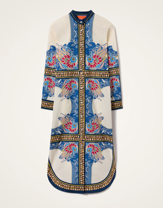Sundowner Tunic La DoubleJ: Lemuria Placée Blue Sundowner Tunic La DoubleJ: Lemuria Placée Blue DRE0924COT015