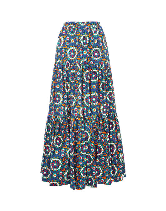 Big Skirt La DoubleJ: Kaleidoscope Bluette Big Skirt LaDoubleJ: Kaleidoscope Bluette SKI0001COT020