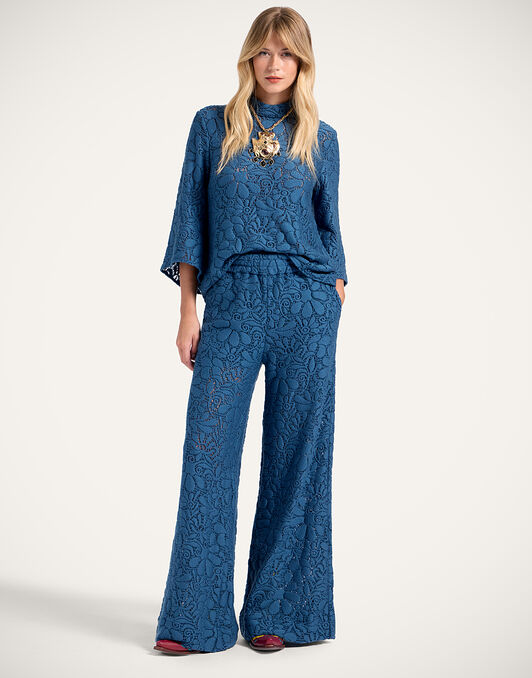 Lacey Palazzo Pants La DoubleJ: Solid Blue TRO0185LAC003
