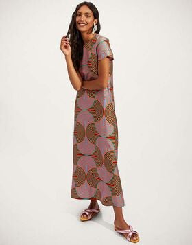 Swing Dress La DoubleJ: Slinky Rosso pf19_look27