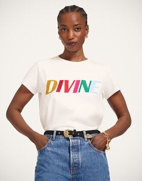 High Tee Shirt La DoubleJ: Divine White TSH0071JER032