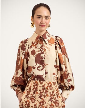 Pouf Shirt La DoubleJ: Coven Buttercream SHI0159SIL001