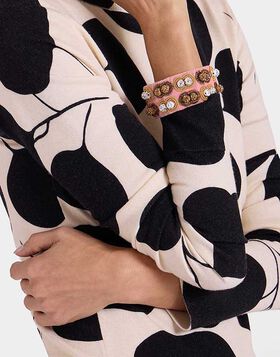 Tesoro Double Bracelet La DoubleJ: Solid Pink BAC0009VEL015