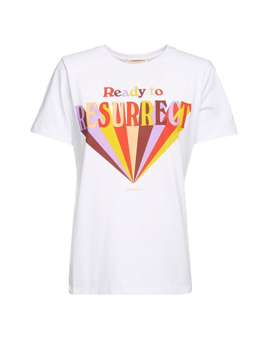 Slogan T-shirt La DoubleJ: Ready To Resurrect Slogan T-shirt LaDoubleJ: Ready To Resurrect SHI0031JER010