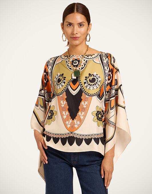 Foulard Top La DoubleJ: Plume Placée Ivory Foulard Top La DoubleJ: Plume Placée Ivory TOP0195SIL029