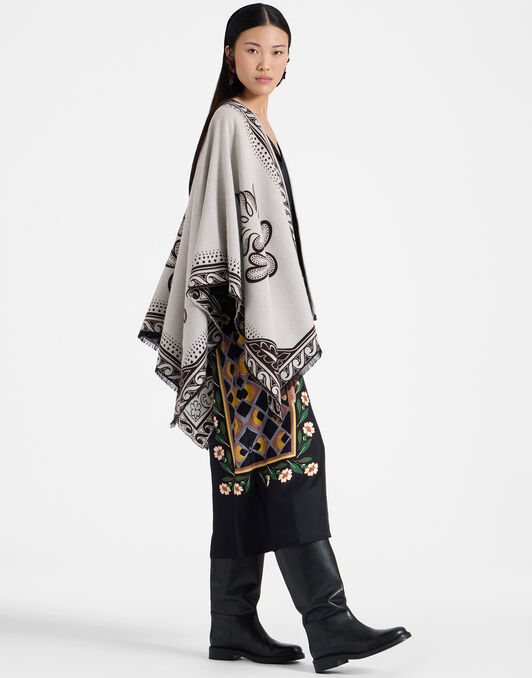 Poncho La DoubleJ: Herald Cream Poncho La DoubleJ: Herald Cream SCA0064JCQ104