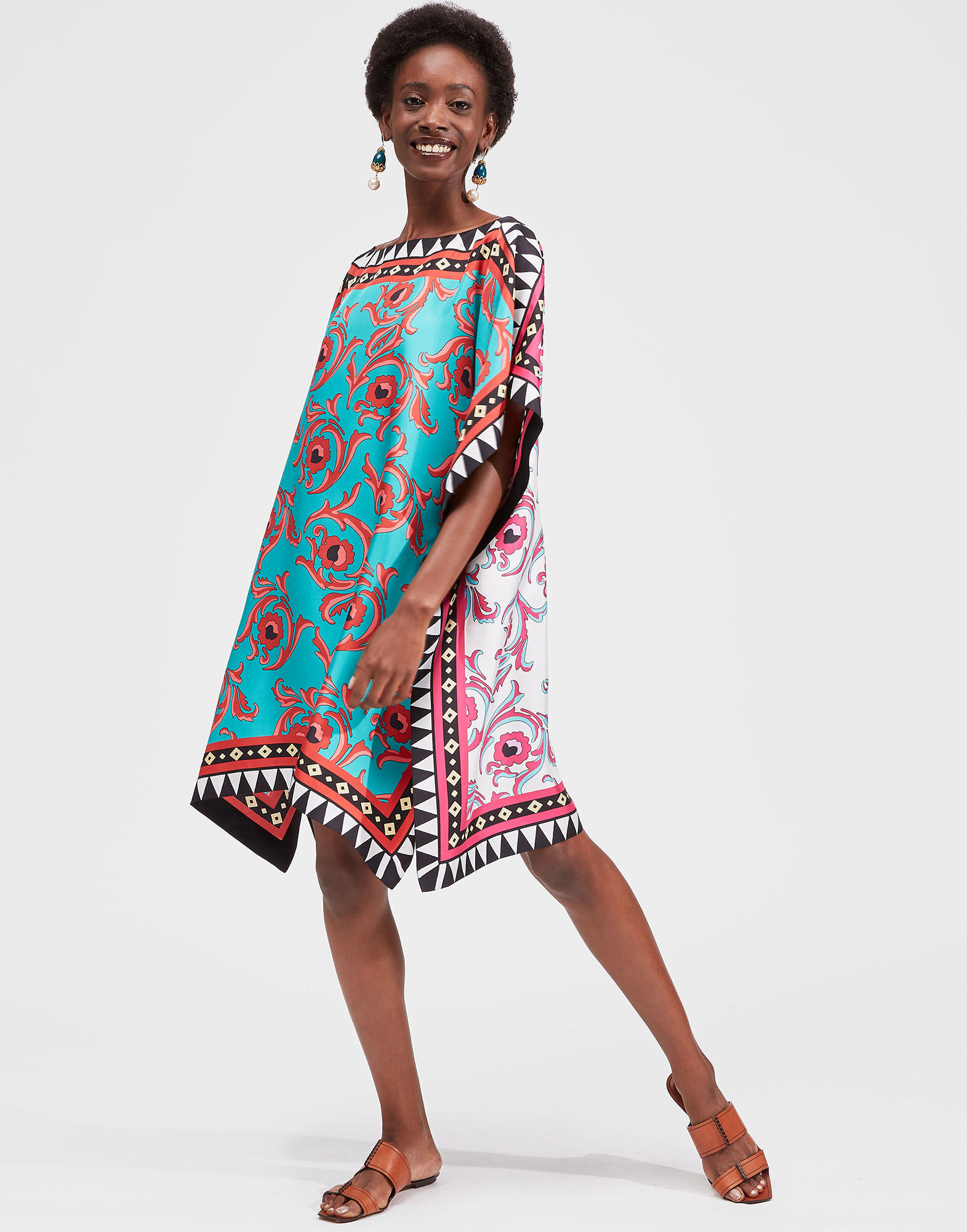 Scarf Dress La DoubleJ: Cartwheel Scarf Dress LaDoubleJ: Cartwheel DRE0223SIL006