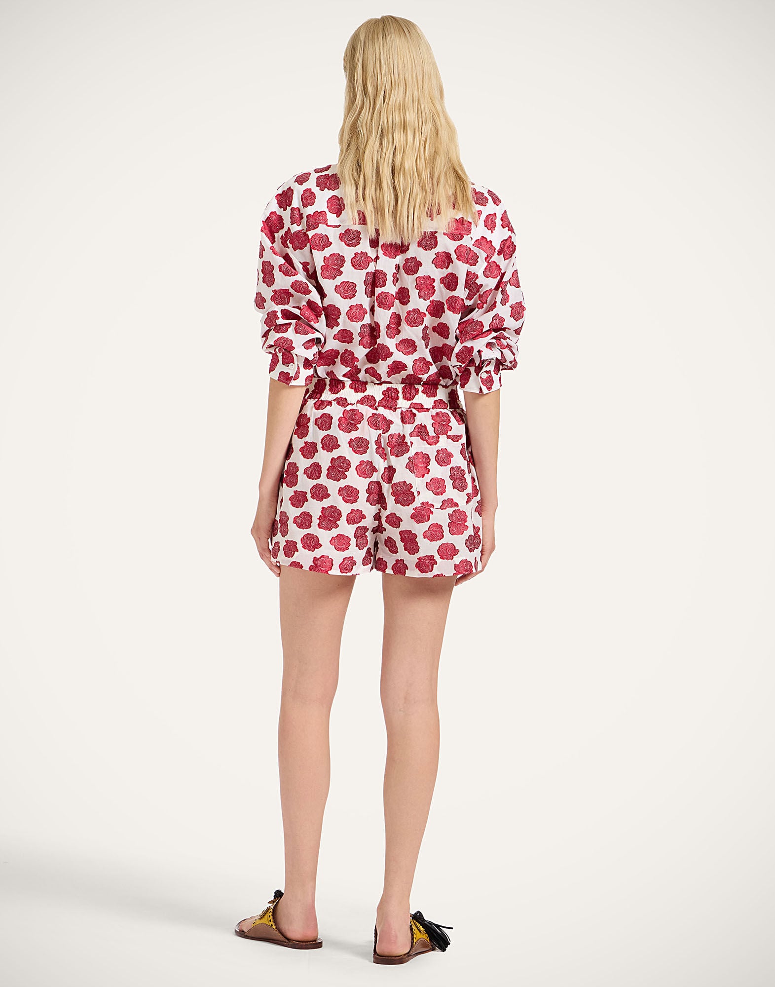 Pull-Up Shorts La DoubleJ: Rose White Pull-Up Shorts La DoubleJ: Rose White TRO0204JER084