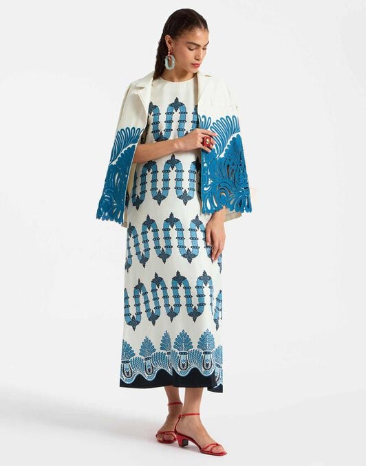 Swing Dress La DoubleJ: Scirocco Placée Ivory Swing Dress La DoubleJ: Scirocco Placée Ivory DRE0001SIL001