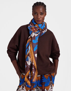 Foulard 140 La DoubleJ: Palazzo Light Blue SCA0060MOS001