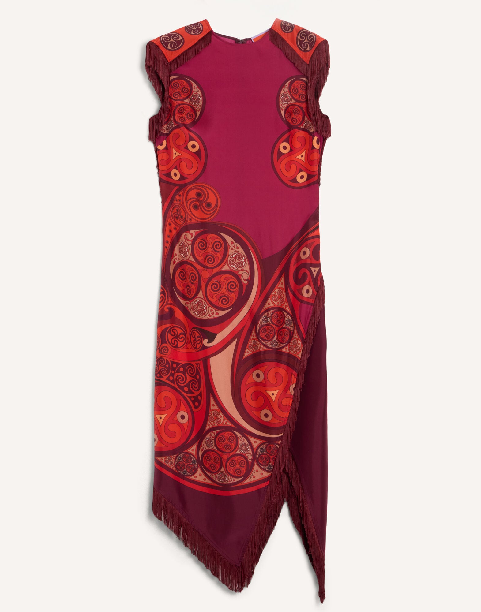 Scarf Dress La DoubleJ: Alchemy Placée Dark Red Scarf Dress La DoubleJ: Alchemy Placée Dark Red DRE0964SIL009