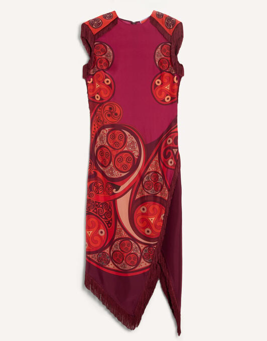 Scarf Dress La DoubleJ: Alchemy Placée Dark Red Scarf Dress La DoubleJ: Alchemy Placée Dark Red DRE0964SIL009