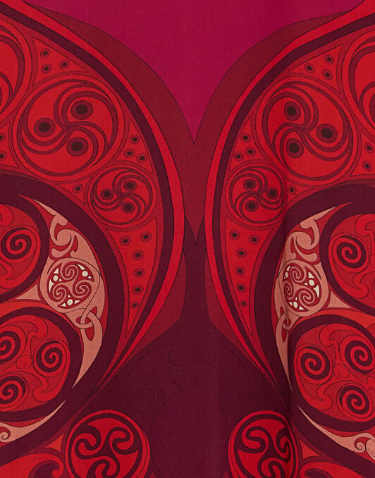 Midi Magnifico Dress La DoubleJ: Alchemy Placée Dark Red Midi Magnifico Dress La DoubleJ: Alchemy Placée Dark Red DRE0788SIL028