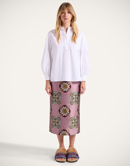 Poet Shirt La DoubleJ: Solid White SHI0055COT064