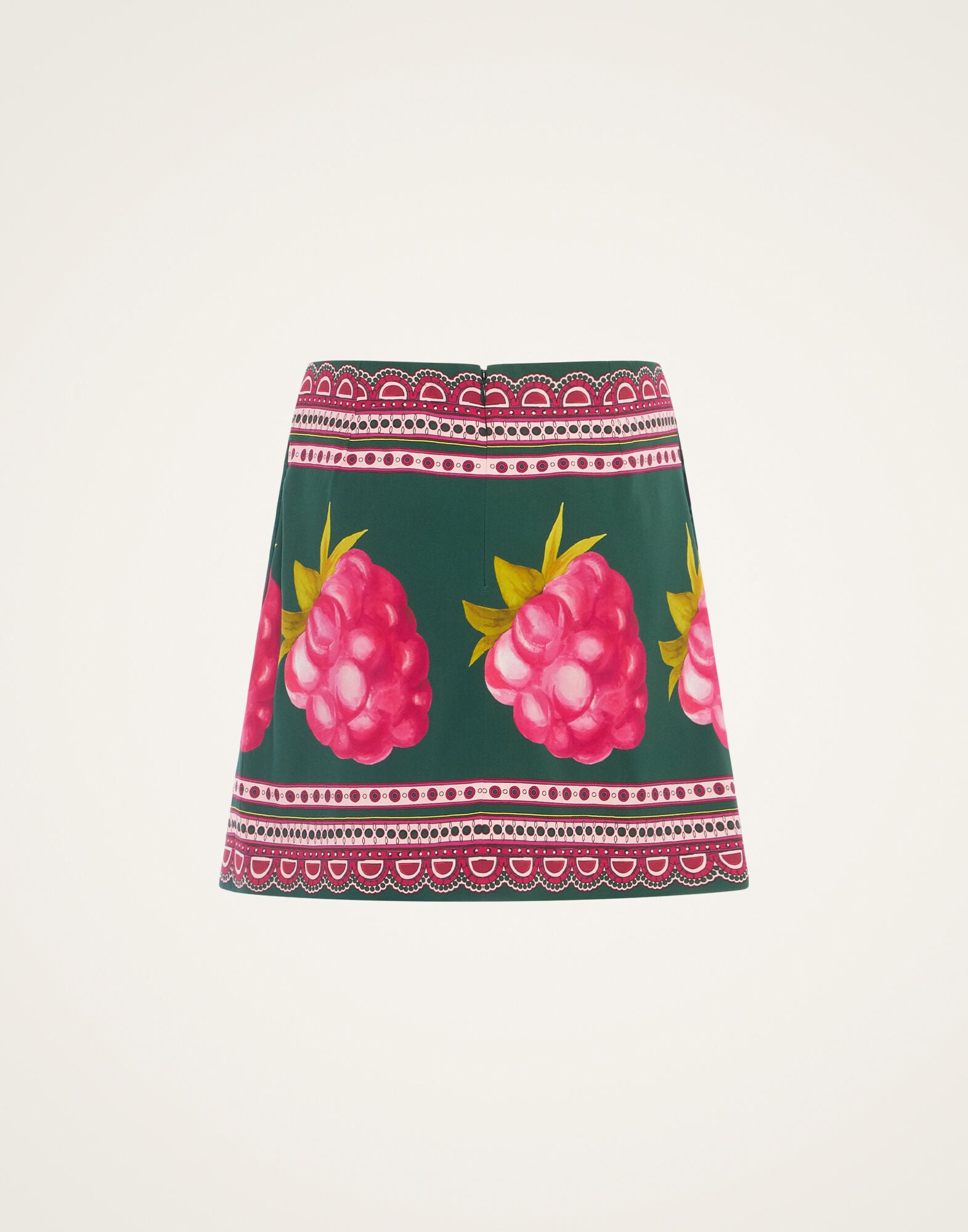 Foulard Mini Skirt La DoubleJ: Lampone Placée Emerald SKI0185SAB001
