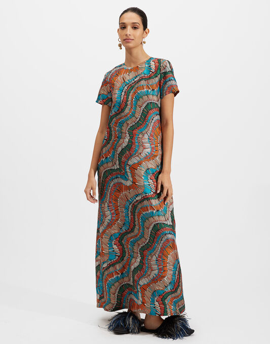 Swing Dress La DoubleJ: Fiammiferi Swing Dress La DoubleJ: Fiammiferi DRE0001SIL001