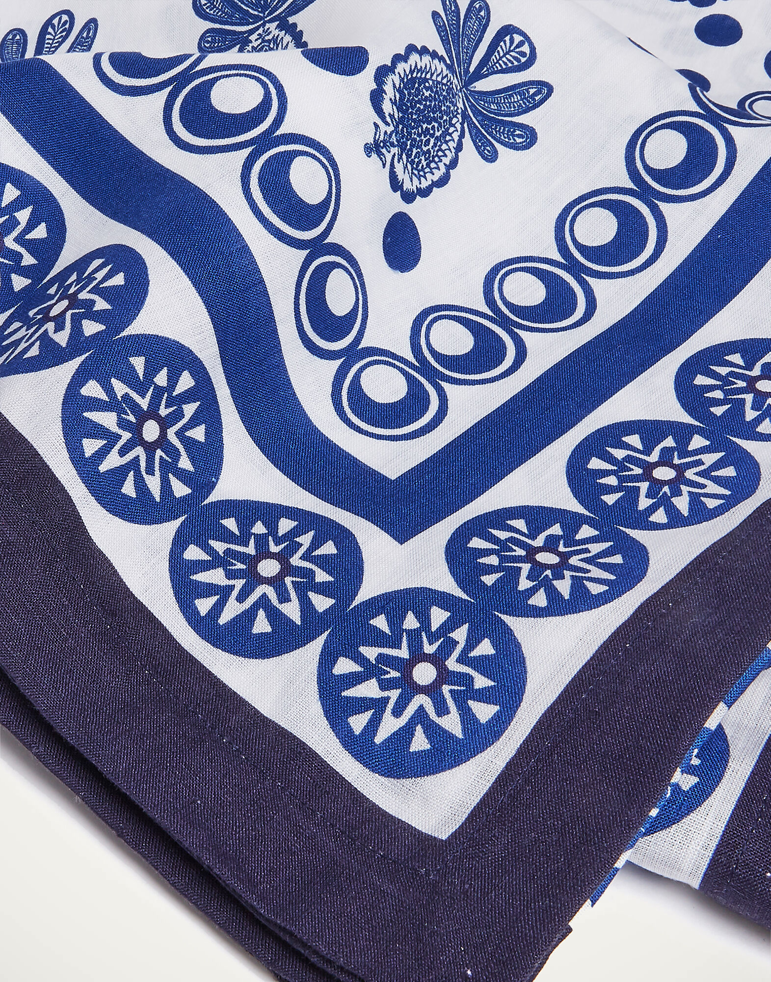 Large Tablecloth La DoubleJ: Big Pineapple Blu (Placée) TBC0003LIN001