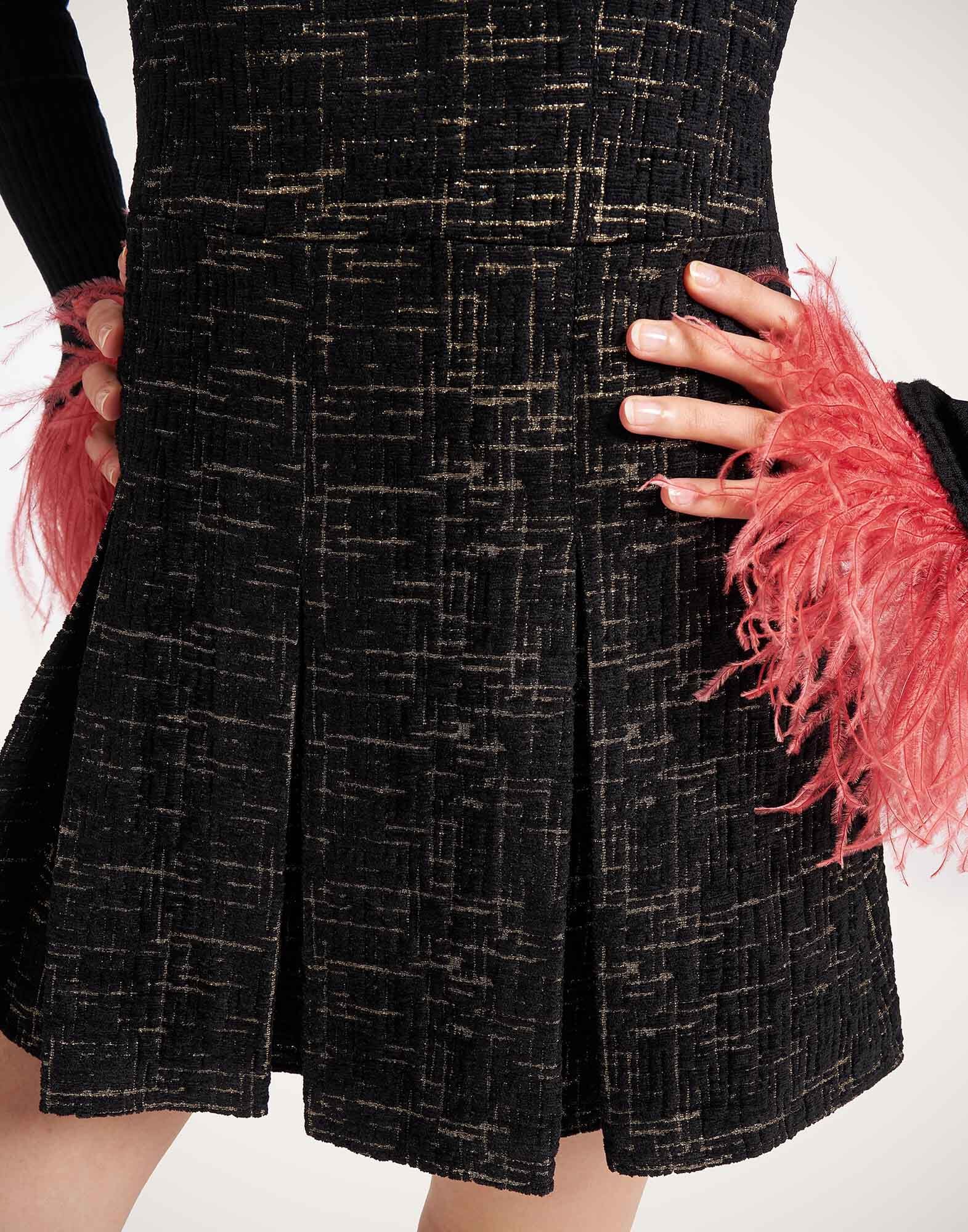 Pixie Dress La DoubleJ: Bicolor Black DRE1146WOL040