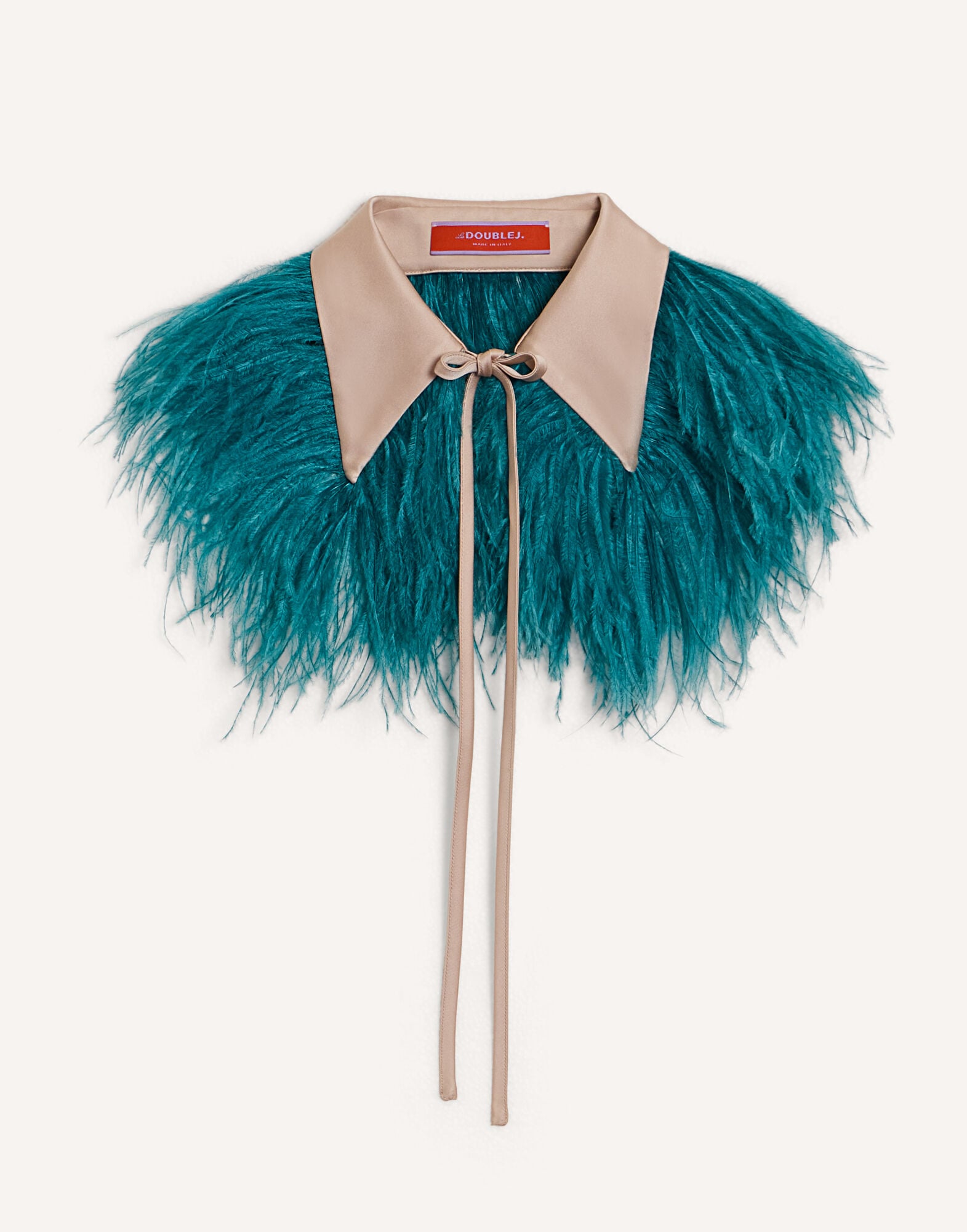 La Scala Collar La DoubleJ: Solid Light Beige La Scala Collar La DoubleJ: Solid Light Beige SCA0101DUC002