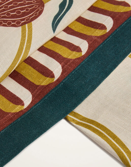 Large Tablecloth La DoubleJ: Melograno Placée Ivory Large Tablecloth La DoubleJ: Melograno Placée Ivory TBC0018LIN008
