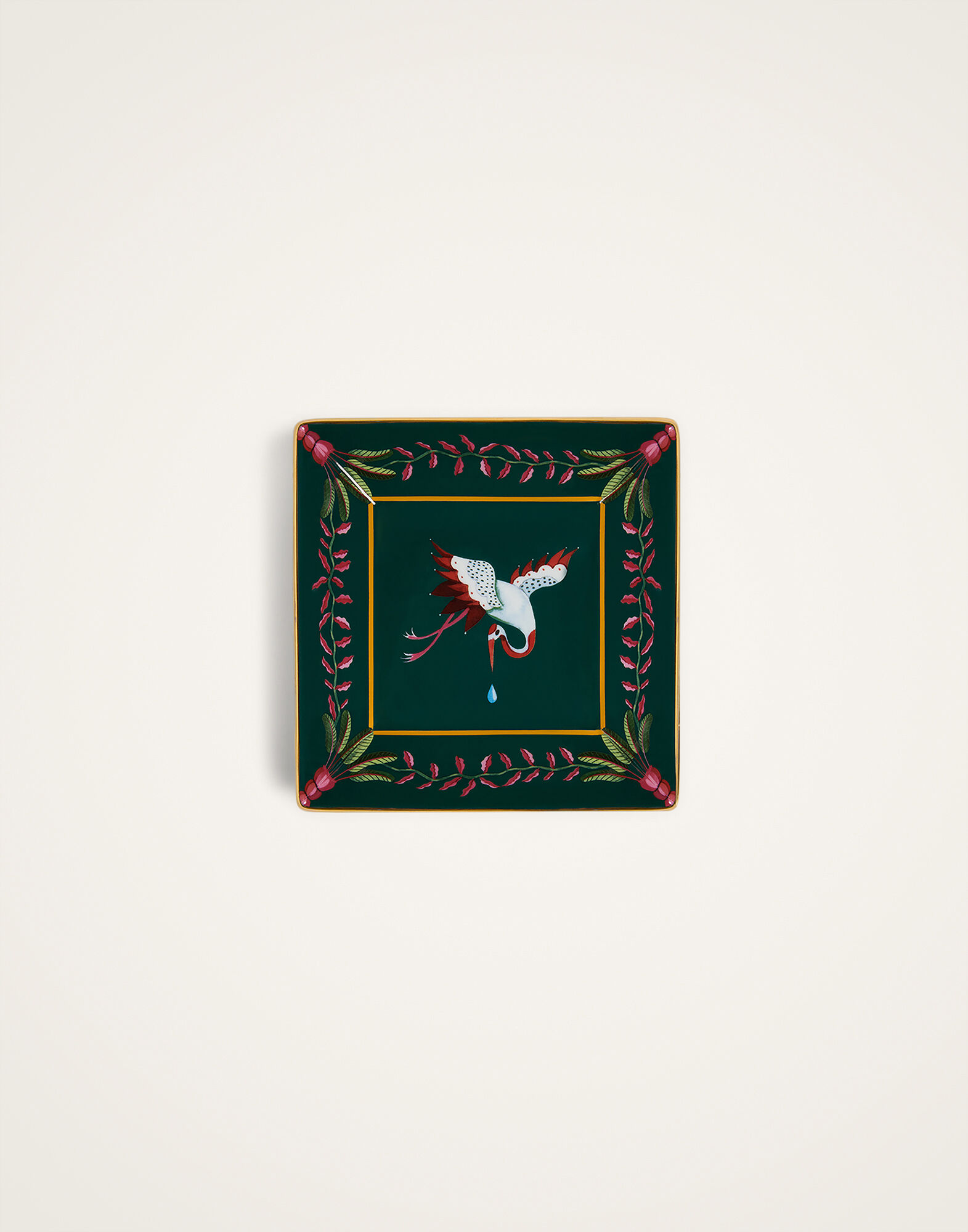 Trinket Tray La DoubleJ: Spirit Stork Dark Green Trinket Tray La DoubleJ: Spirit Stork Dark Green TRI0001CER001
