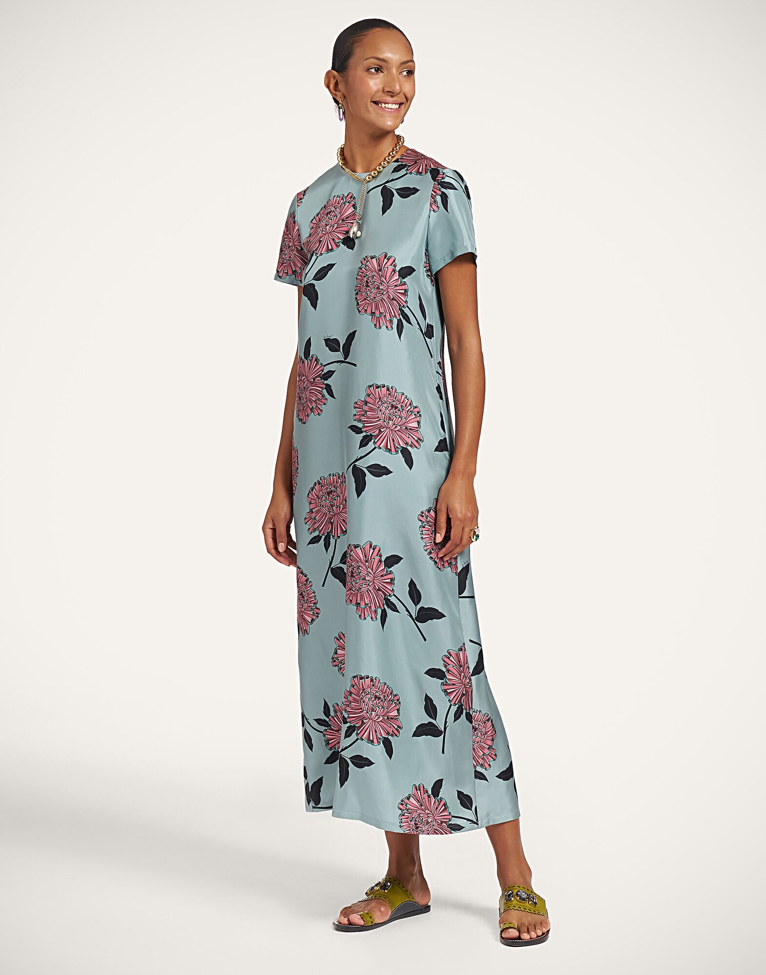 Swing Dress La DoubleJ: Feria Light Blue Swing Dress La DoubleJ: Feria Light Blue DRE0001SIL001