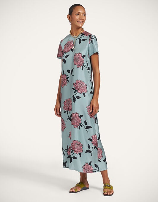 Swing Dress La DoubleJ: Feria Light Blue Swing Dress La DoubleJ: Feria Light Blue DRE0001SIL001