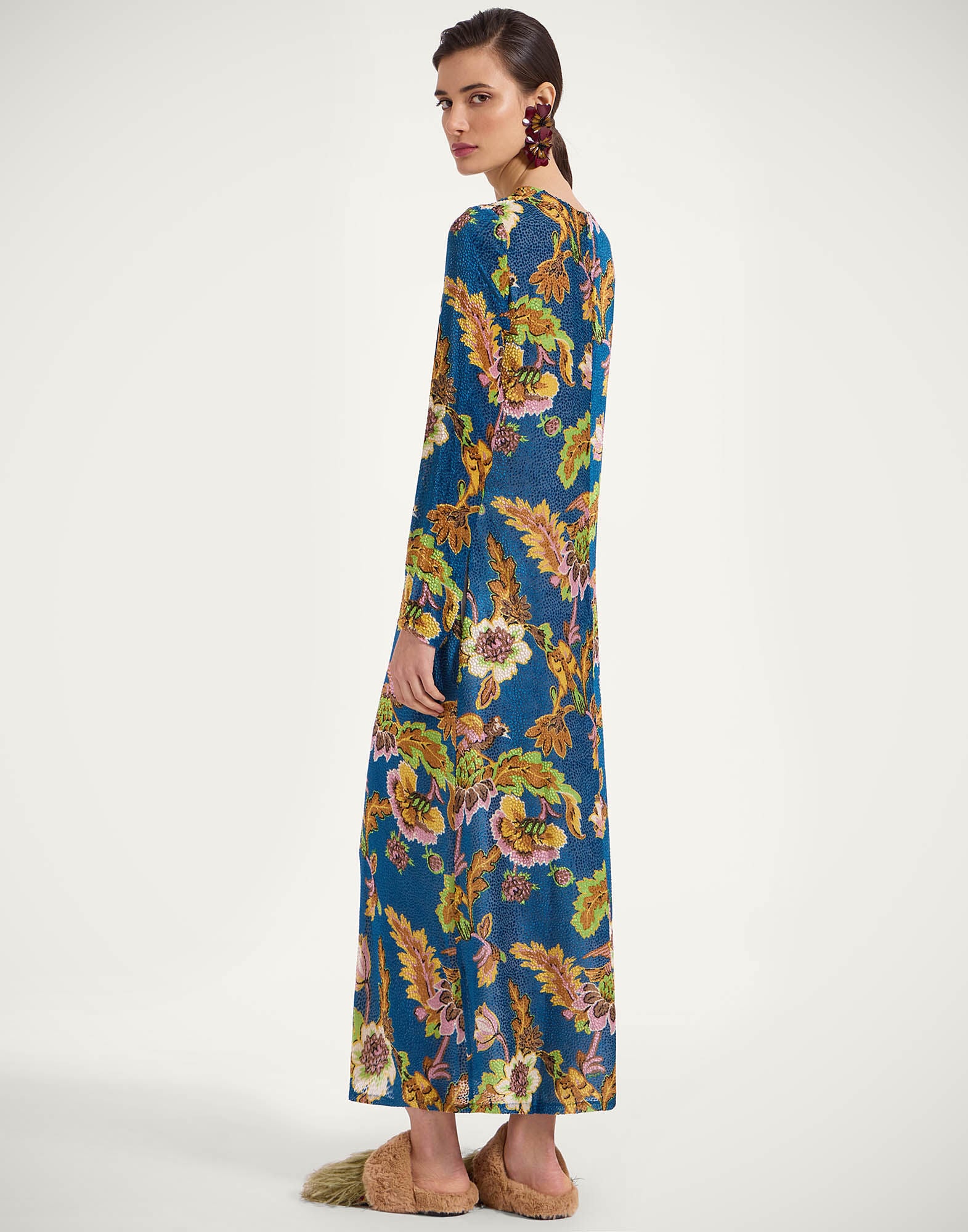Long Sleeve Swing Dress La DoubleJ: Lark Blue DRE0184DEV001