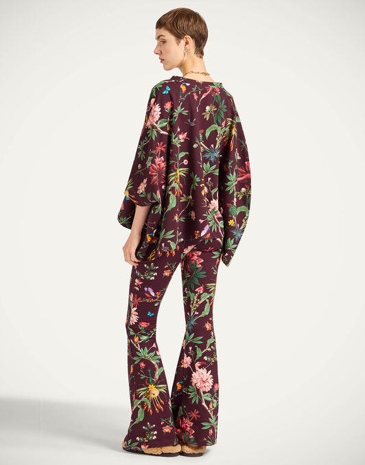Meditation Pants La DoubleJ: Zooflora Burgundy Meditation Pants La DoubleJ: Zooflora Burgundy TRO0055JER020