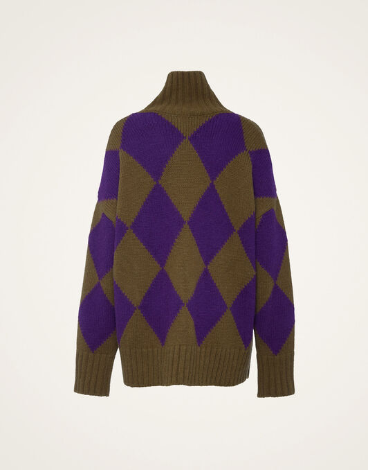 Argyle Sweater La DoubleJ: Green/Purple Argyle Sweater La DoubleJ: Green/Purple PUL0091KNI064