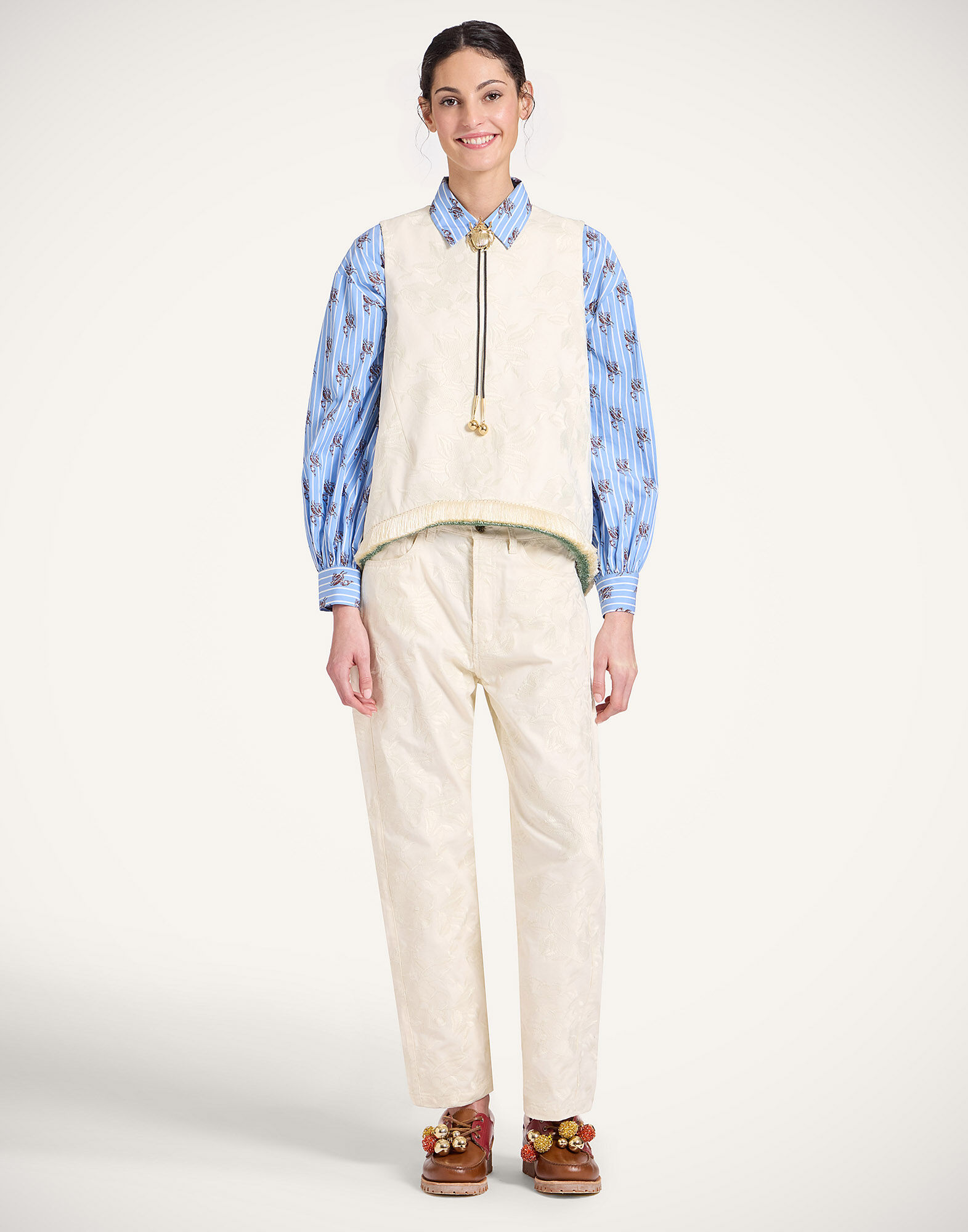 Fancy Pants La DoubleJ: Solid Ecru TRO0196COT086
