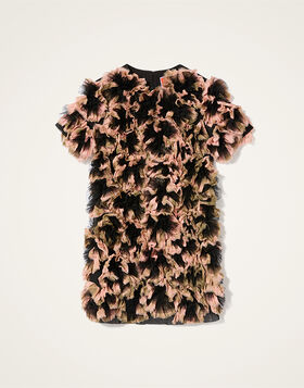 Mini Swing Dress La DoubleJ: Multicolor Black DRE1069JCQ088