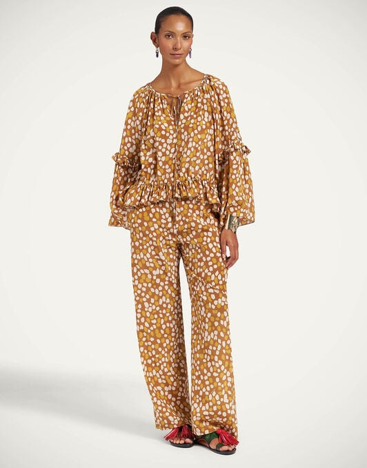 Club Pants La DoubleJ: Spots Caramel Club Pants La DoubleJ: Spots Caramel TRO0211CRE001
