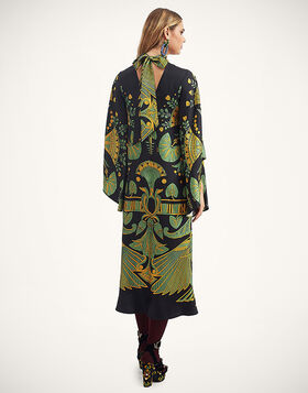 Magnifico Midi Dress La DoubleJ: The Nile Placée Black DRE0702SIL001