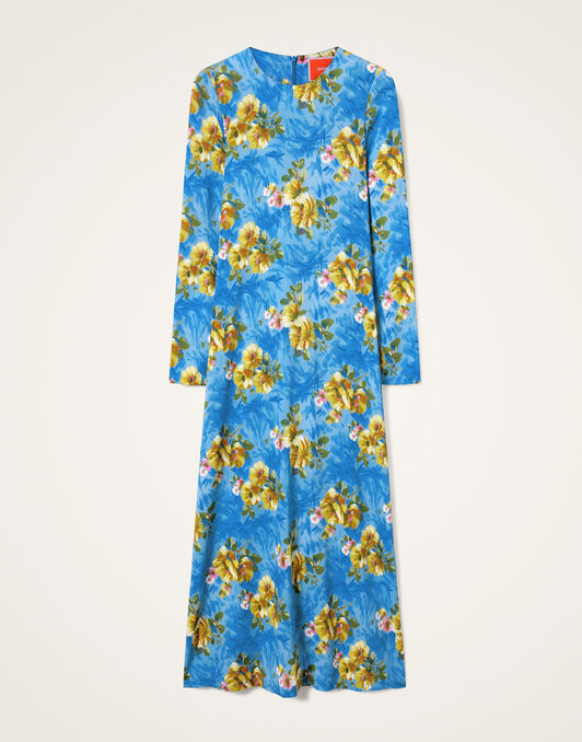 Long Sleeve Swing Dress La DoubleJ: Riptide Light Blue Long Sleeve Swing Dress La DoubleJ: Riptide Light Blue DRE0184VIS001
