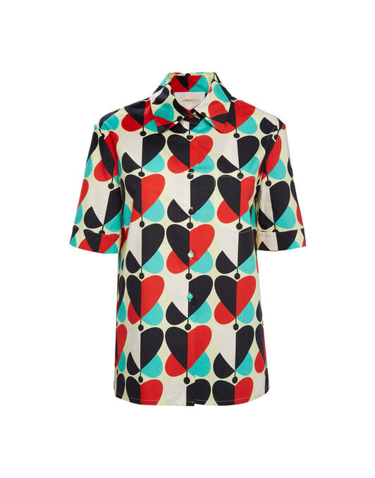 Clerk Shirt La DoubleJ: Farfalle Rosso Clerk Shirt LaDoubleJ: Farfalle Rosso SHI0020COT020